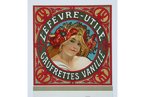 Alfons Mucha - Lefèvre-Utile Gaufrettes Vanille